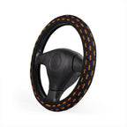 Black rainbow pride steering wheel cover, product view 4