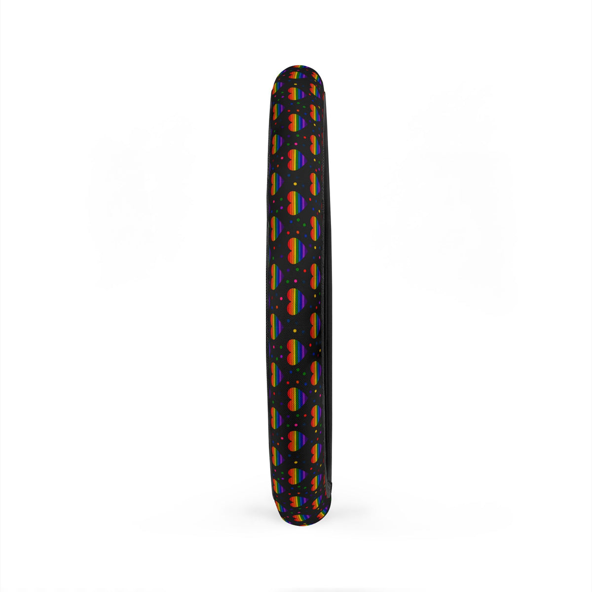 Black rainbow pride steering wheel cover, product view 5