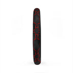 Black red polygon steering wheel cover, product view 4