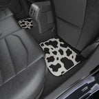 Black white cow print car mats, product view 11