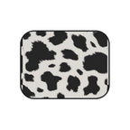 Black white cow print car mats, product view 4