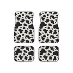 Black white cow print car mats, product view 6