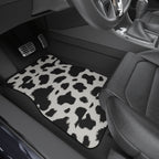 Black white cow print car mats, product view 8