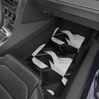 Black white wave car mats, product view 8