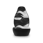 Black white wave car seat covers, product view 4
