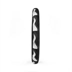 Black white wave steering wheel cover, product view 5