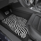 Black white zebra print car mats, product view 8