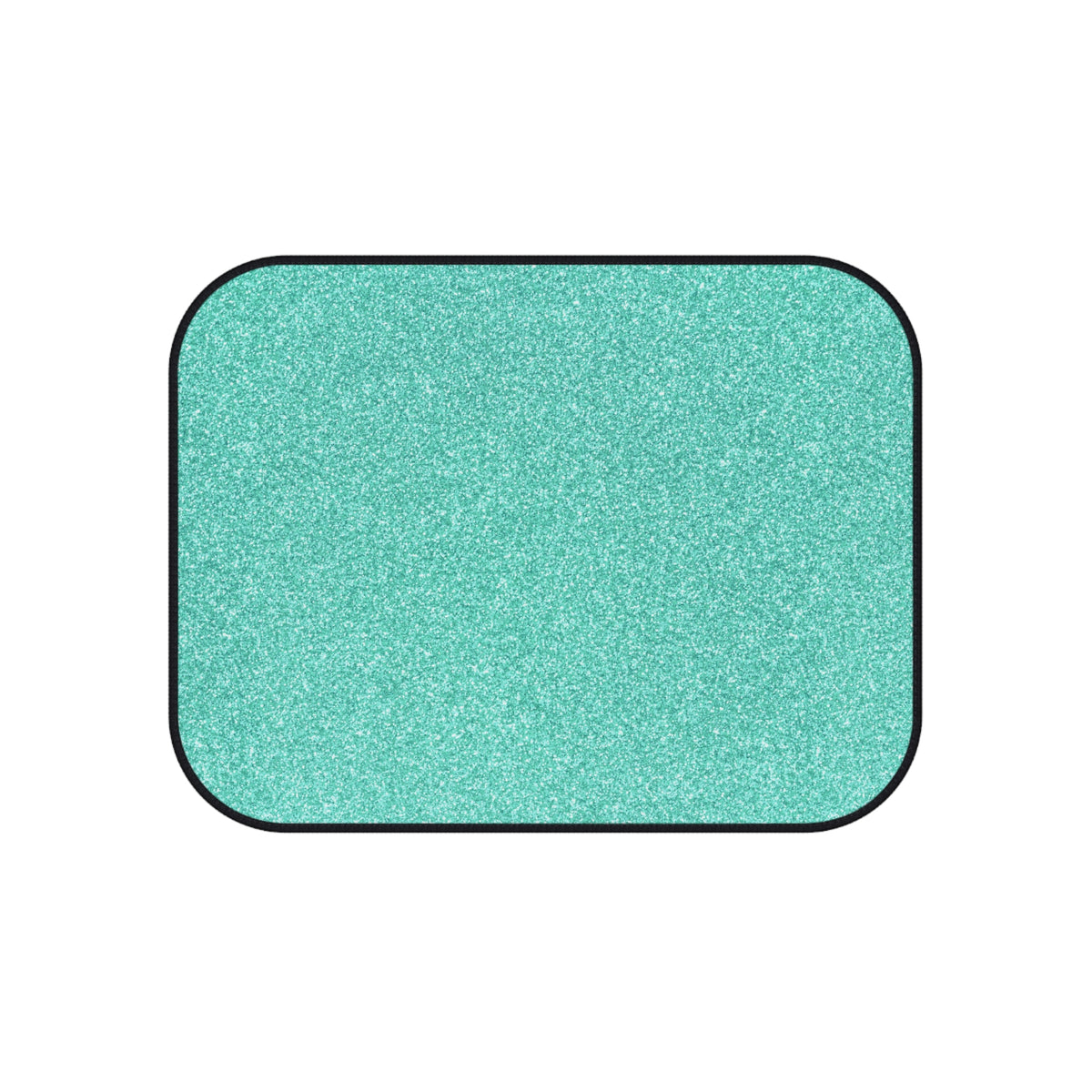 Blue rainbow glitter car mats, product view 5