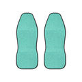 Blue rainbow glitter car seat covers, set of two front seat covers