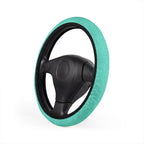 Blue rainbow glitter steering wheel cover, product view 4
