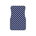 Blue star American flag car mats, set of four, front and rear mats