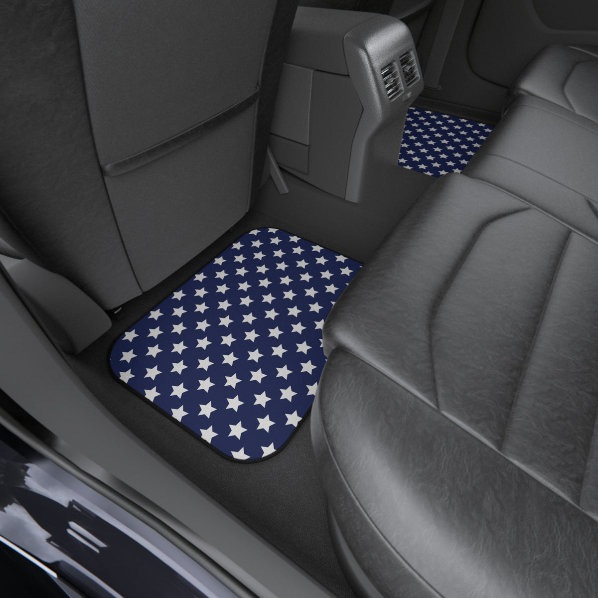 Blue star American flag car mats, product view 10