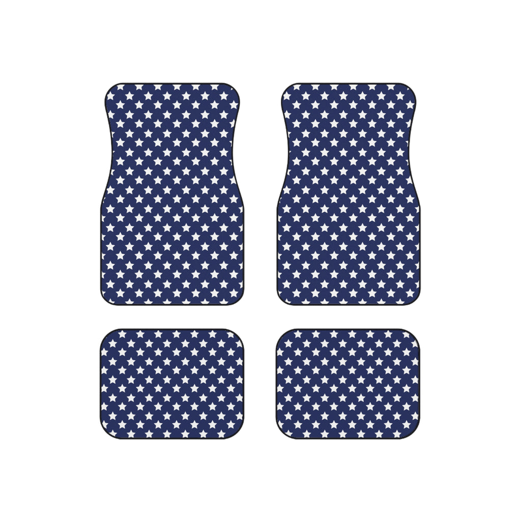 Blue star American flag car mats, product view 6