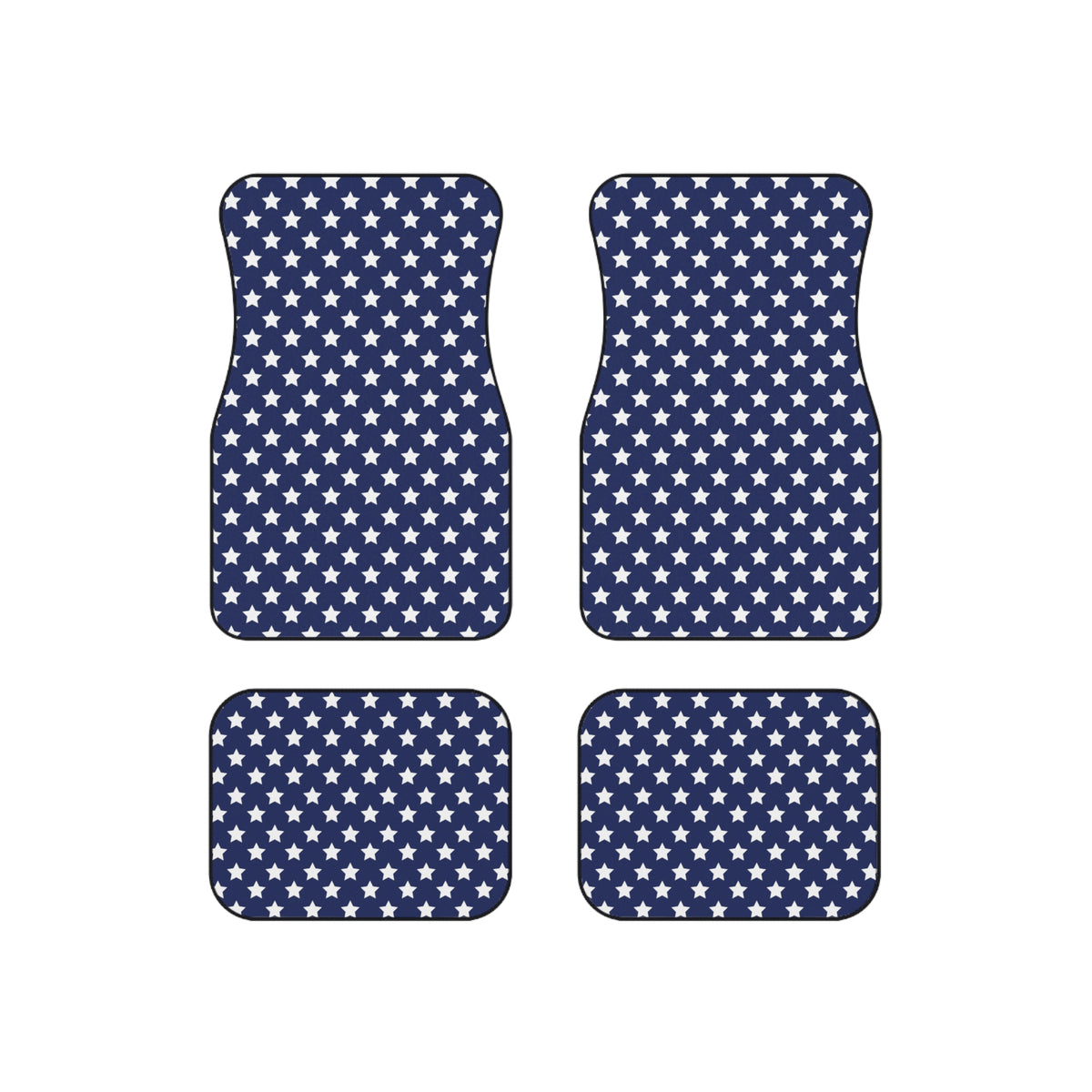 Blue star American flag car mats, product view 6