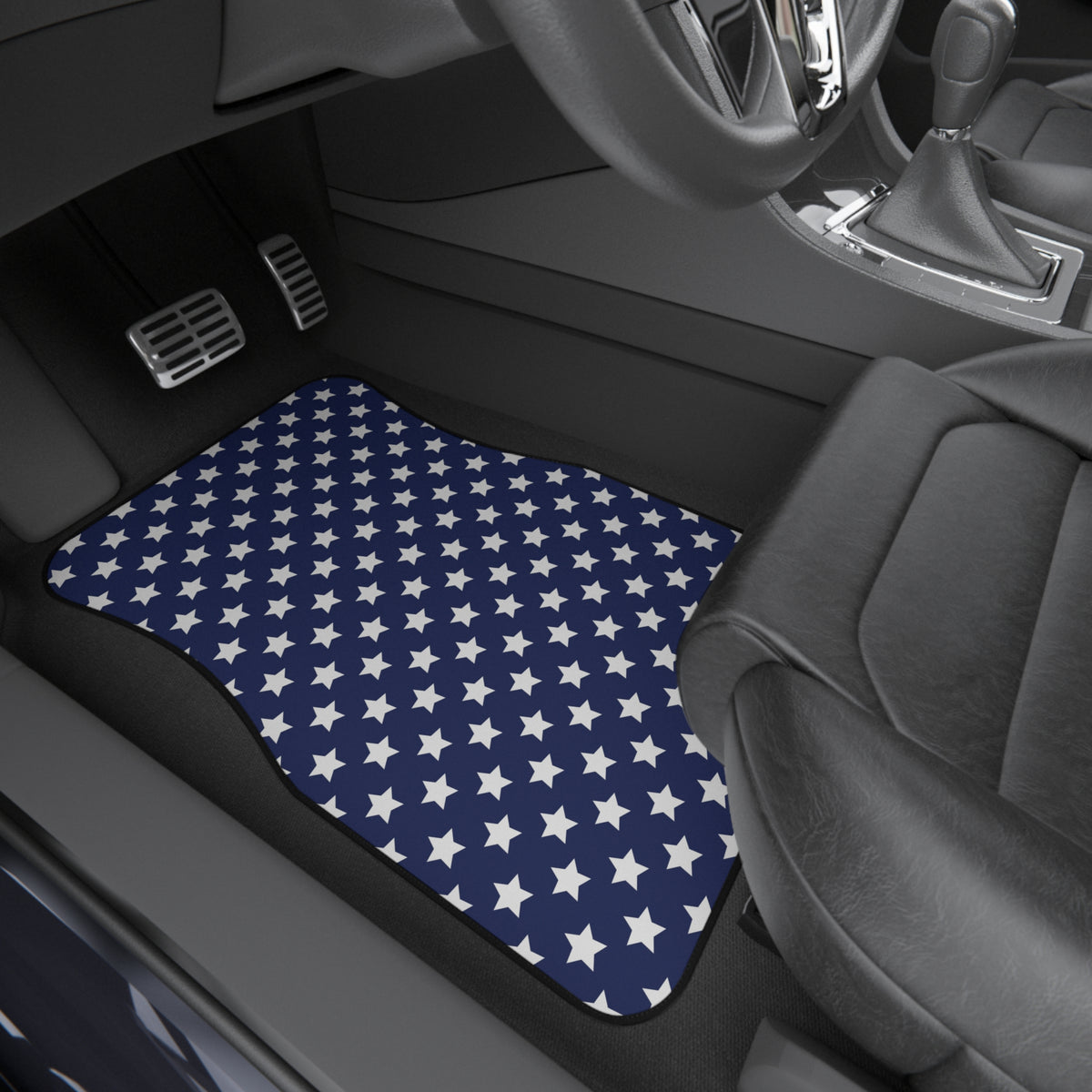 Blue star American flag car mats, product view 8