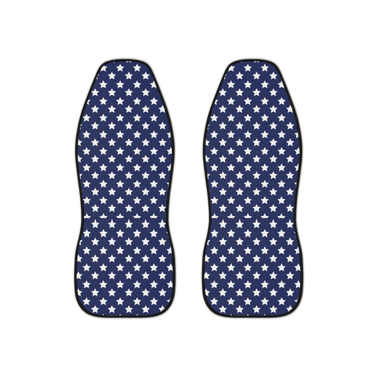 Blue star American flag car seat covers, set of two front seat covers