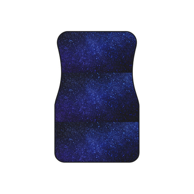 Blue starry galaxy car mats, set of four, front and rear mats