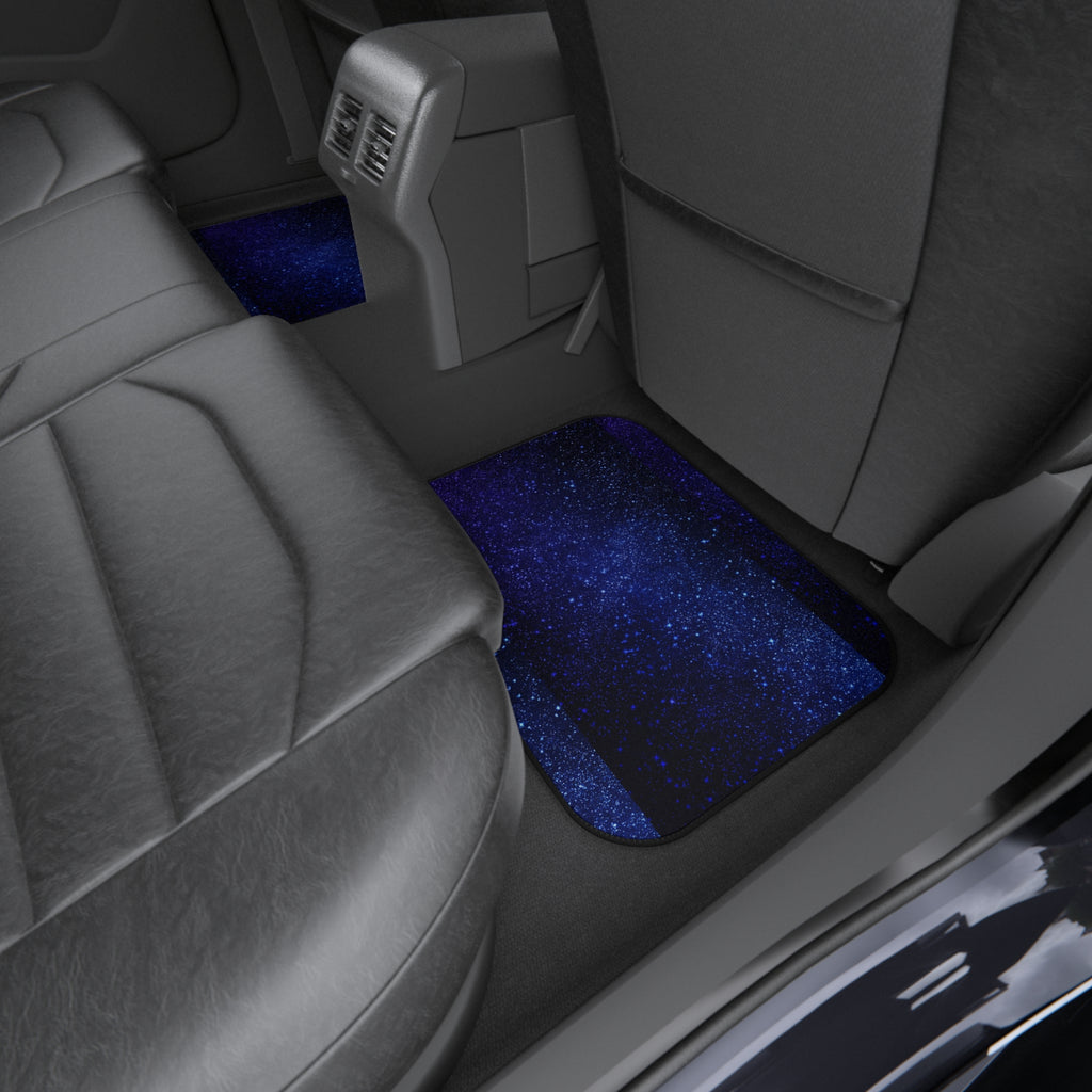 Blue starry galaxy car mats, product view 10