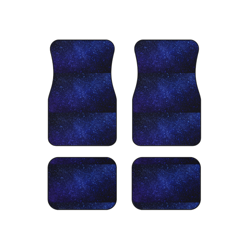 Blue starry galaxy car mats, product view 6