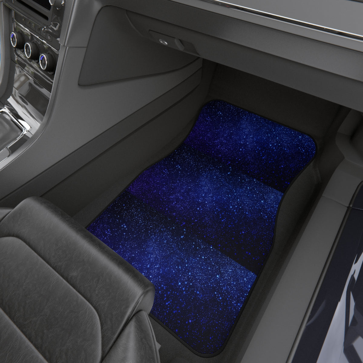 Blue starry galaxy car mats, product view 8