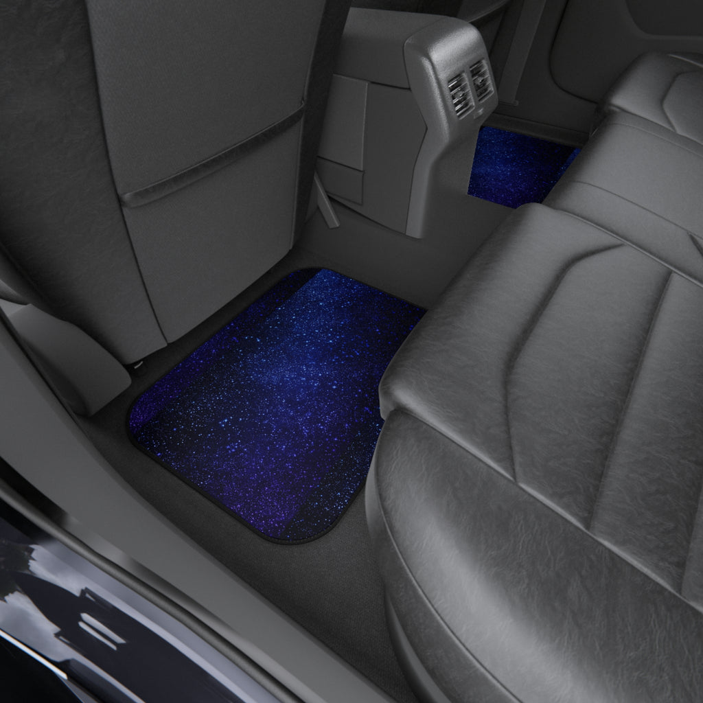 Blue starry galaxy car mats, product view 9