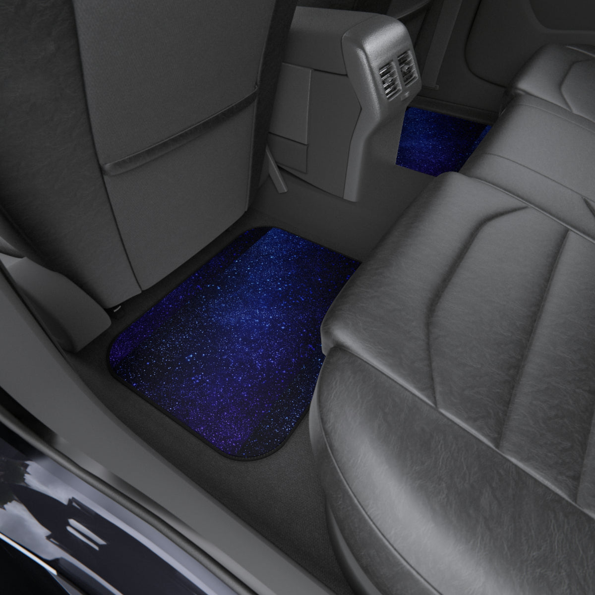 Blue starry galaxy car mats, product view 9