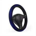 Blue starry galaxy steering wheel cover, product view 3