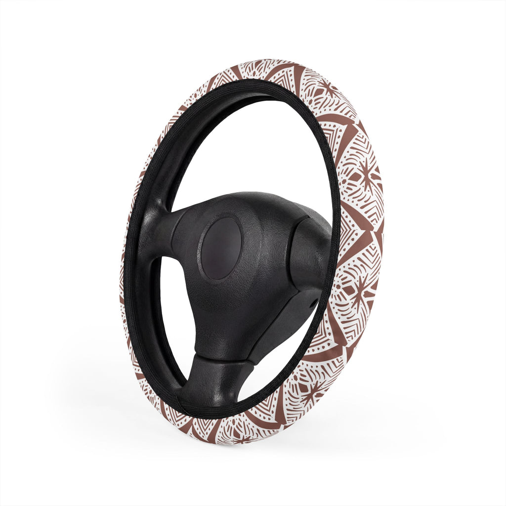 Blush boho tribal steering wheel cover, product view 4
