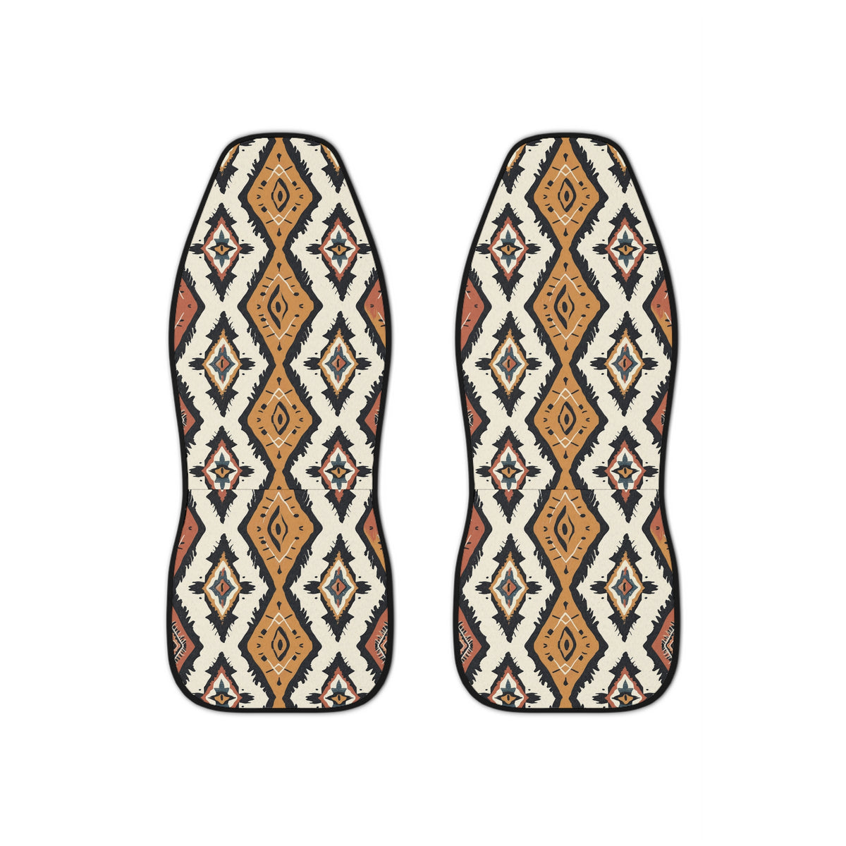 Boho Aztec diamond car seat covers, set of two front seat covers