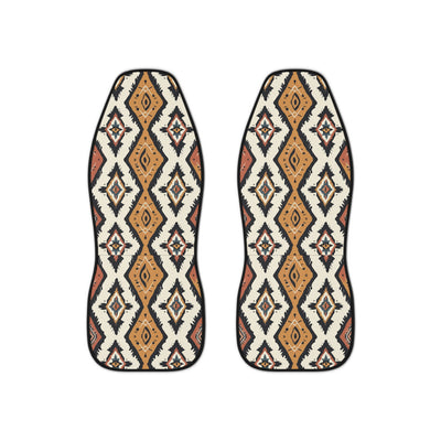 Boho Aztec diamond car seat covers, set of two front seat covers