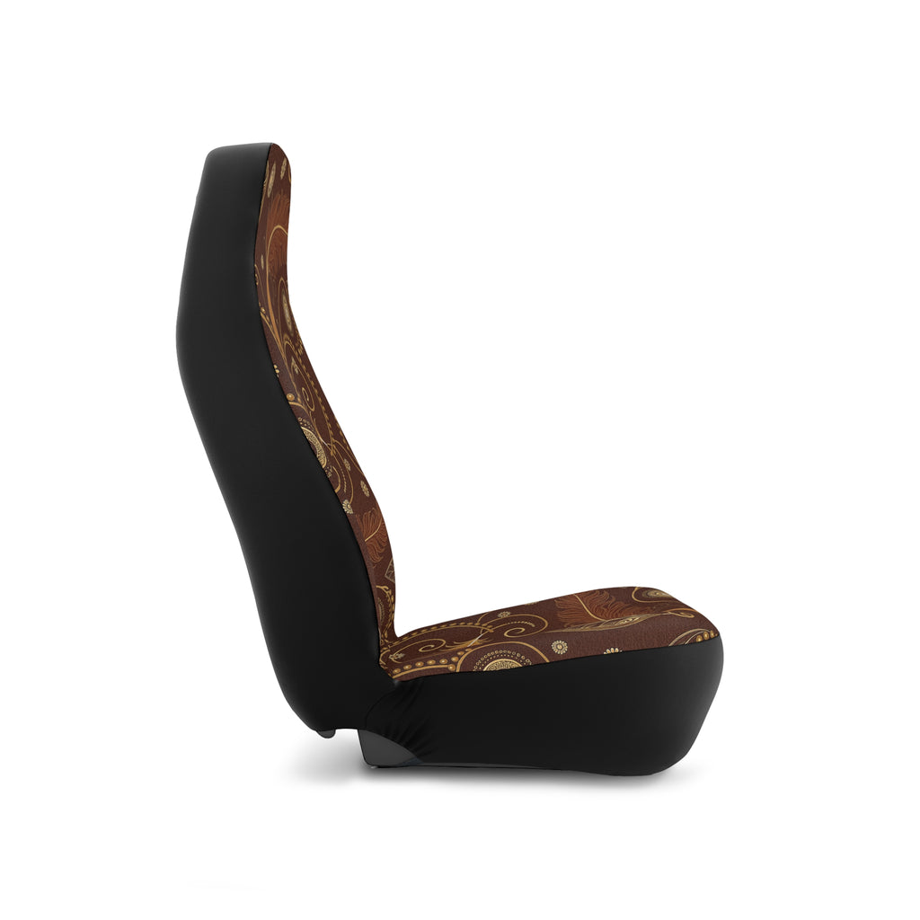 Boho feather leather look car seat covers, product view 5
