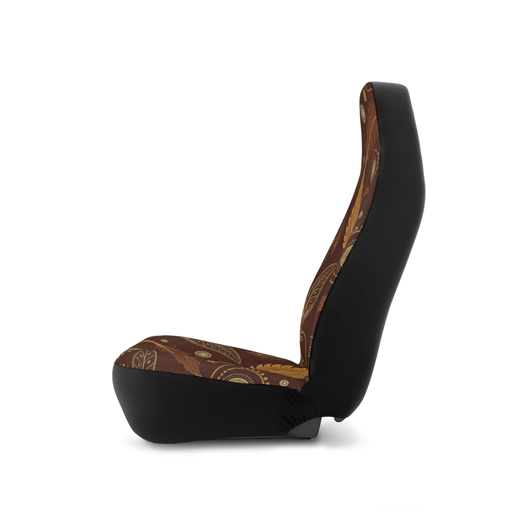 Boho feather leather look car seat covers, product view 6