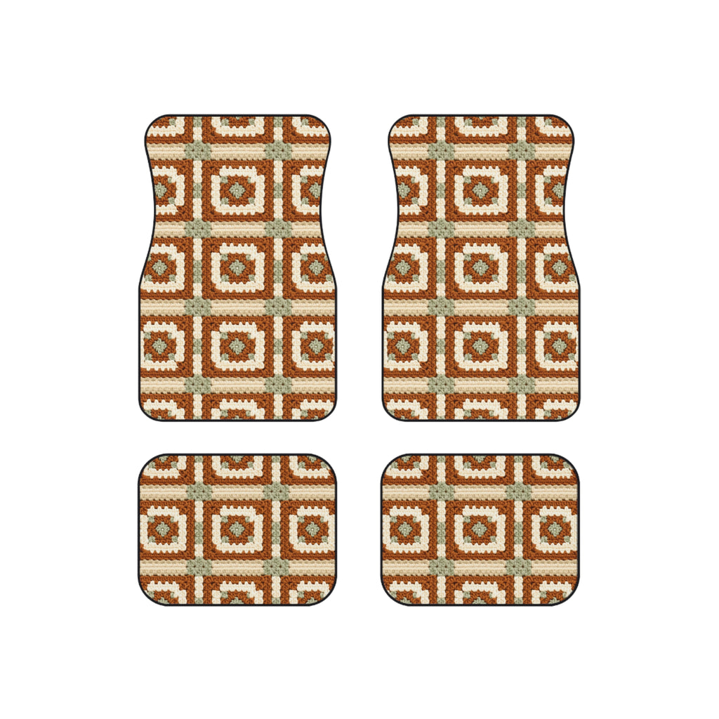 Boho Granny Crochet No. 1 car mats, product view 6