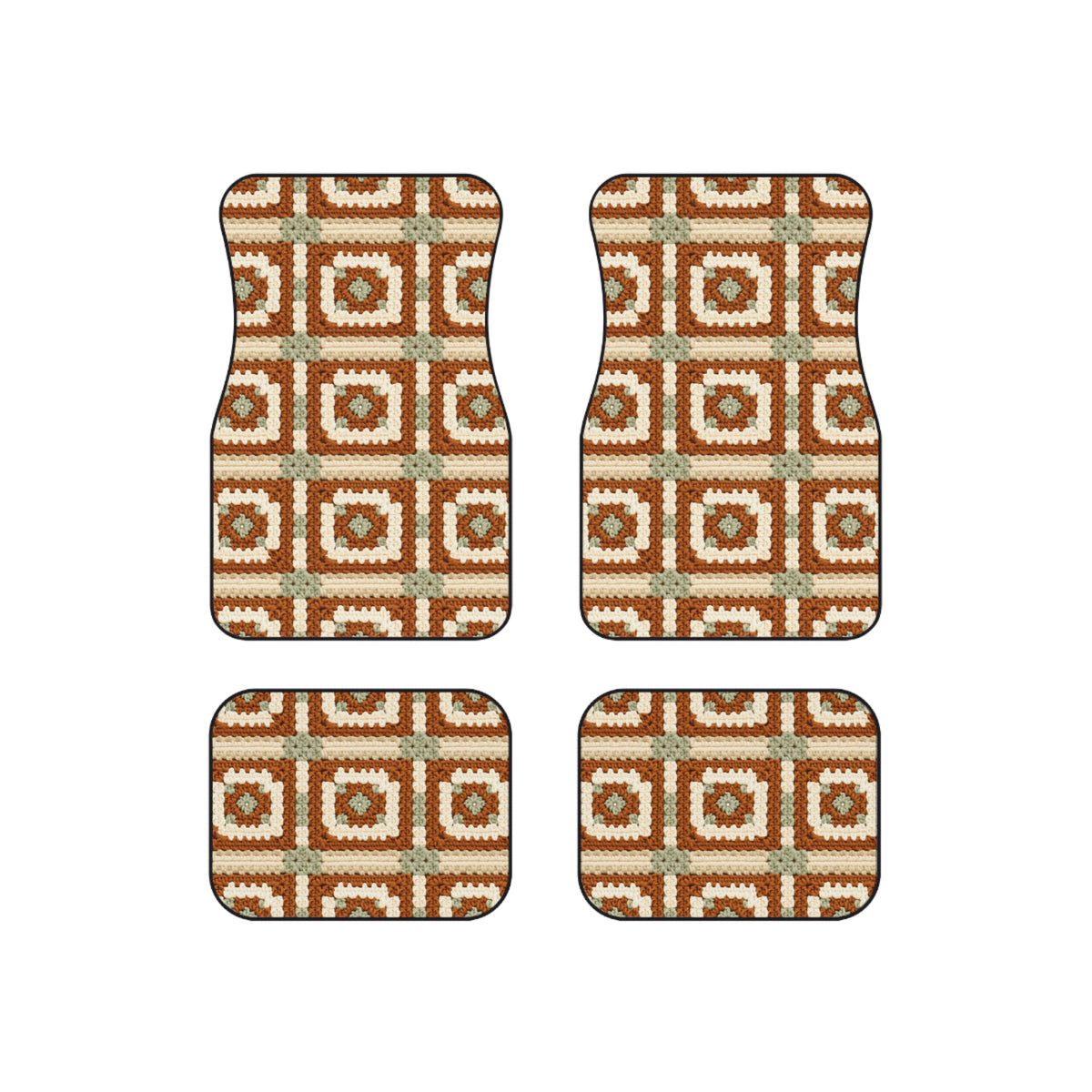 Boho Granny Crochet No. 1 car mats, product view 6