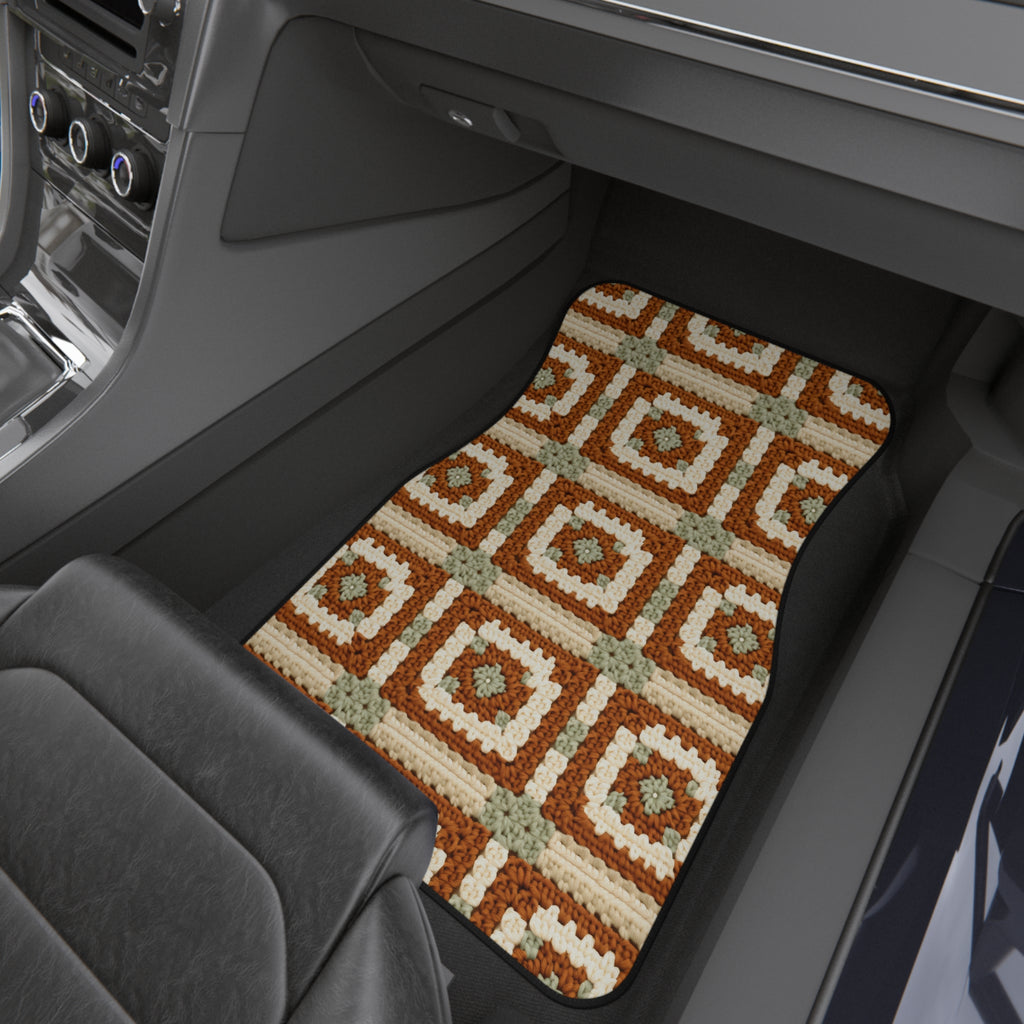 Boho Granny Crochet No. 1 car mats, product view 9