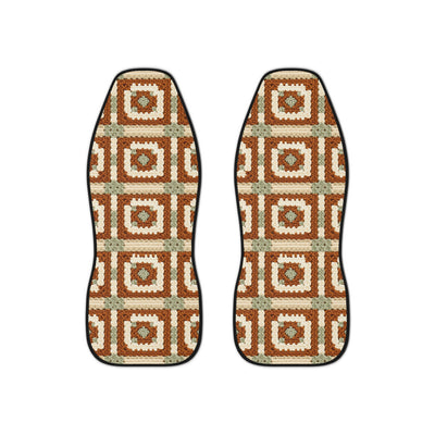 Boho Granny Crochet No. 1 car seat covers, set of two front seat covers