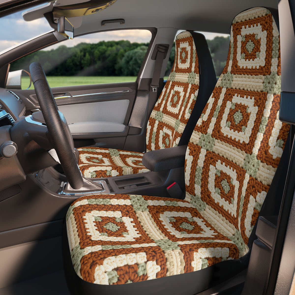 Boho Granny Crochet No. 1 car seat covers, product view 3