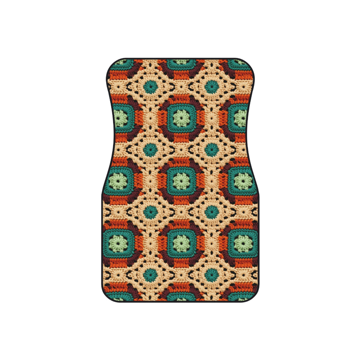 Boho Granny Crochet No. 2 car mats, product view 3