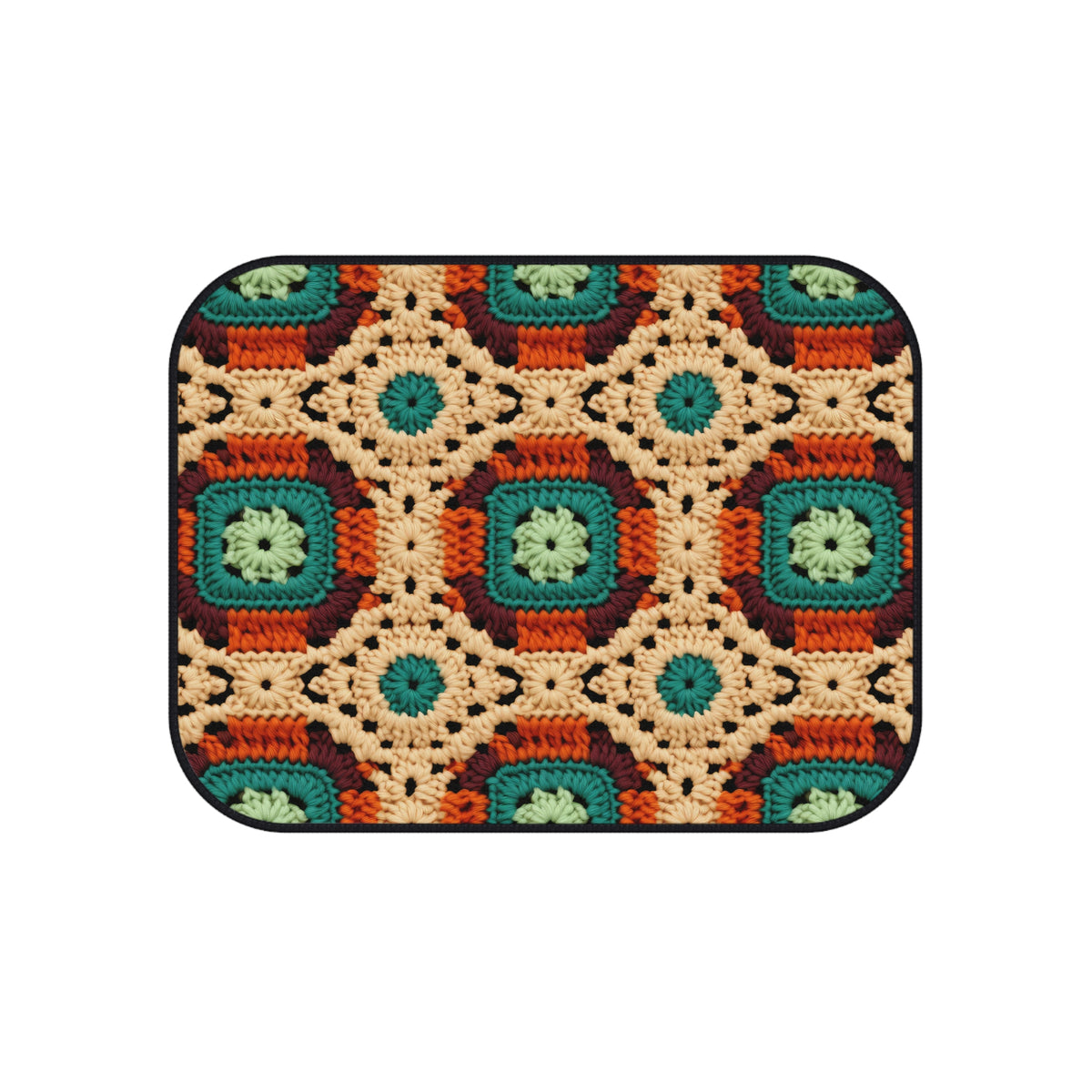 Boho Granny Crochet No. 2 car mats, product view 4