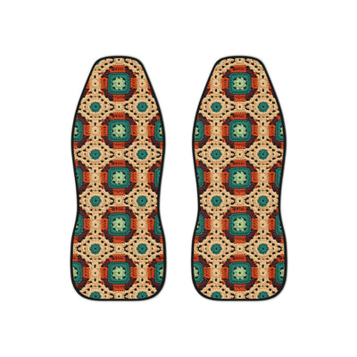 Boho Granny Crochet No. 2 car seat covers, set of two front seat covers