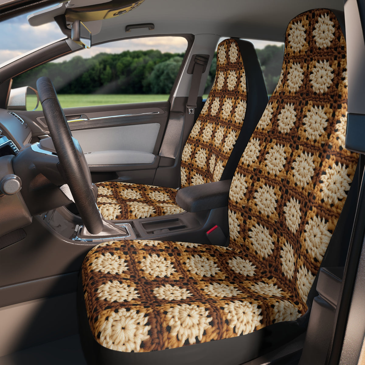 Boho Granny Crochet No. 3 car seat covers, product view 3