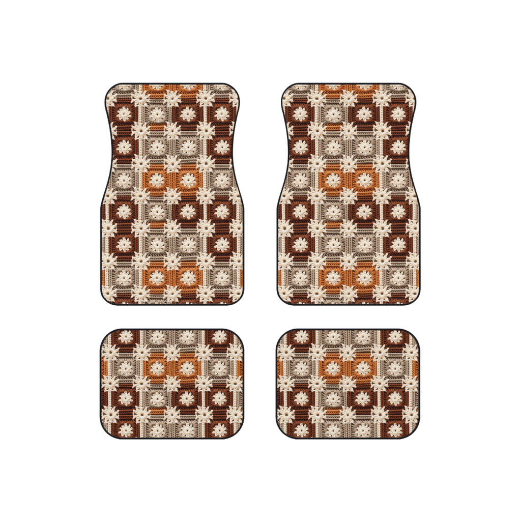 Boho Granny Crochet No. 5 car mats, product view 6