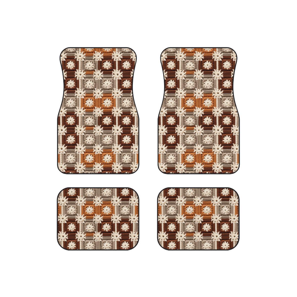 Boho Granny Crochet No. 5 car mats, product view 6