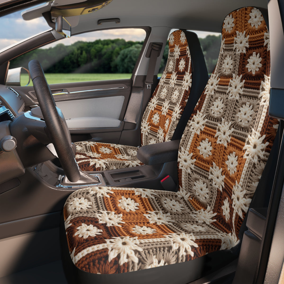 Boho Granny Crochet No. 5 car seat covers, product view 3