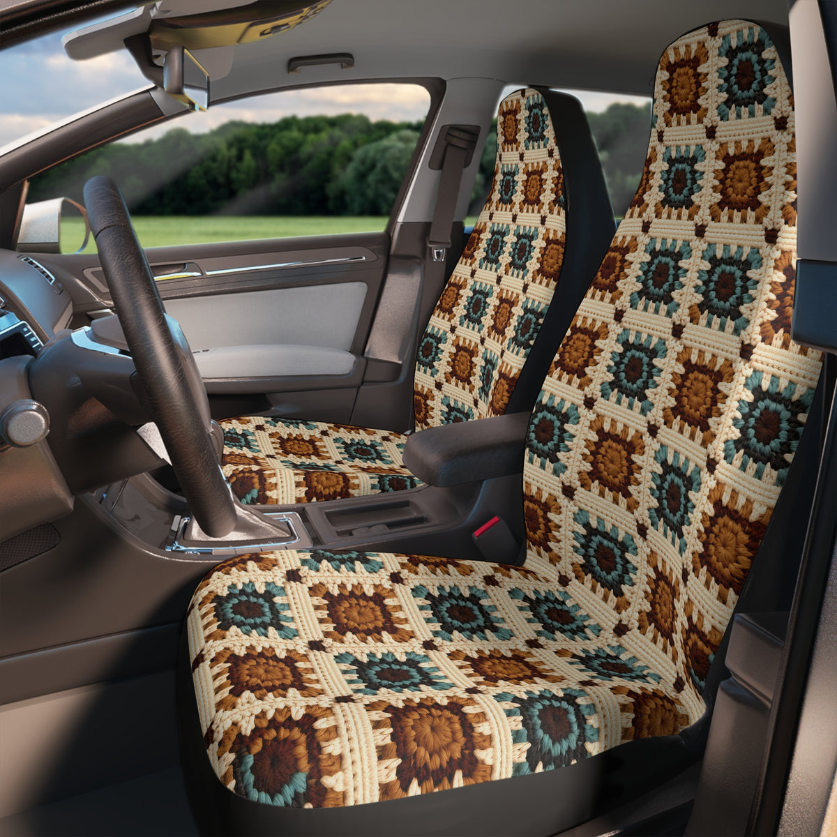 Boho Granny Crochet No. 6 car seat covers, product view 3