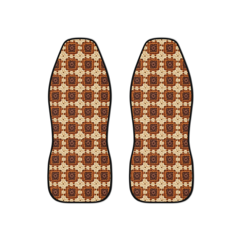 Boho Granny Crochet No. 7 car seat covers, set of two front seat covers