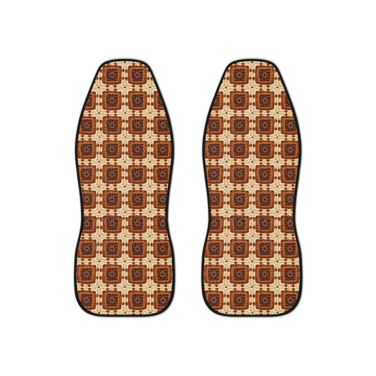 Boho Granny Crochet No. 7 car seat covers, set of two front seat covers