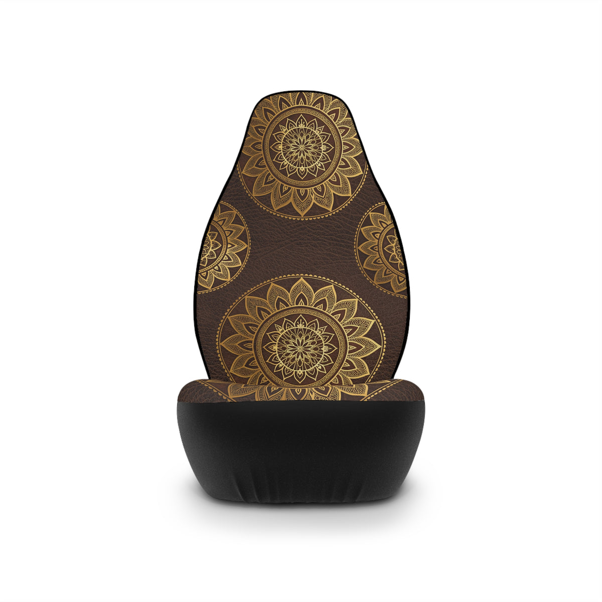 Boho mandala leather look car seat covers, product view 5