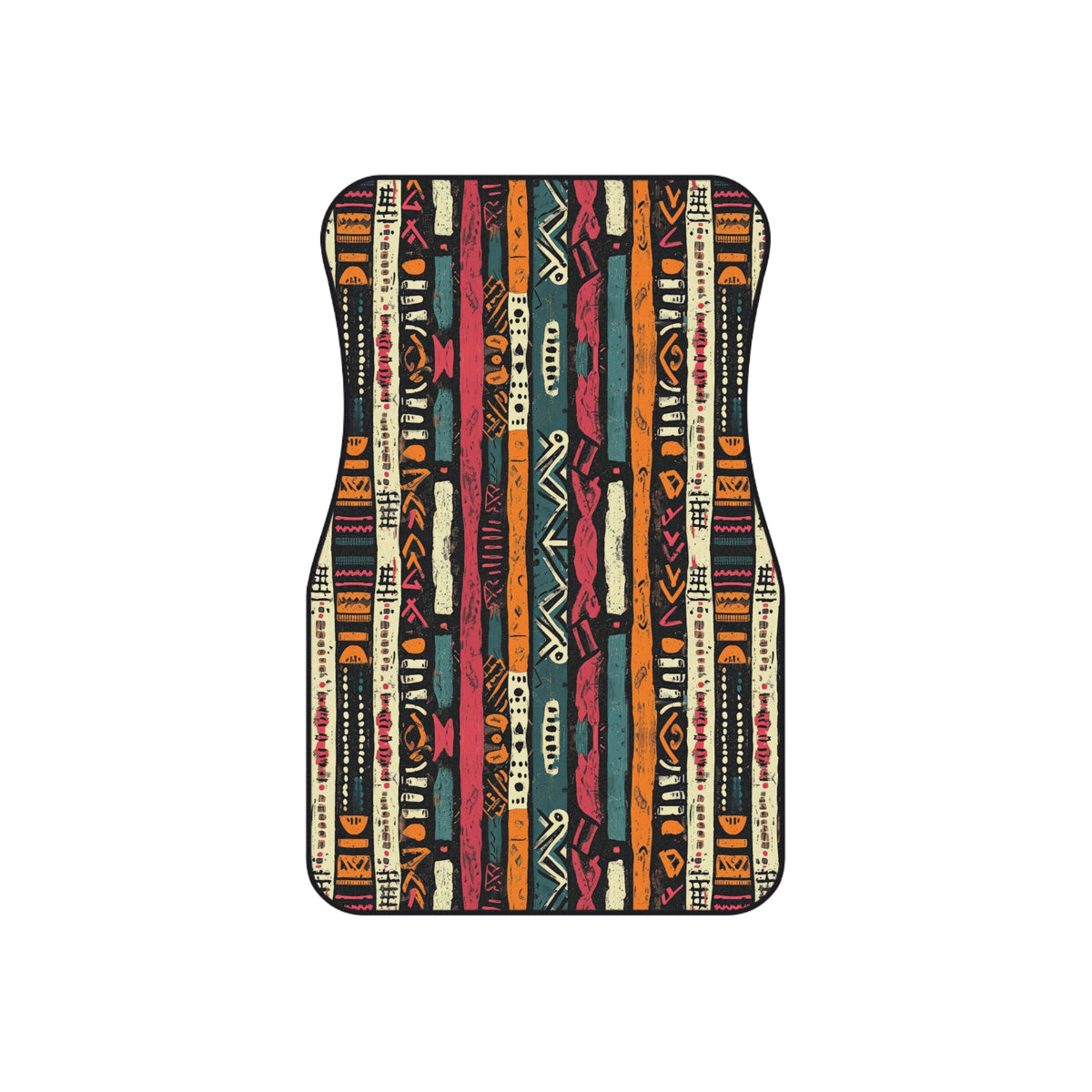 Boho serape stripe car mats, product view 3