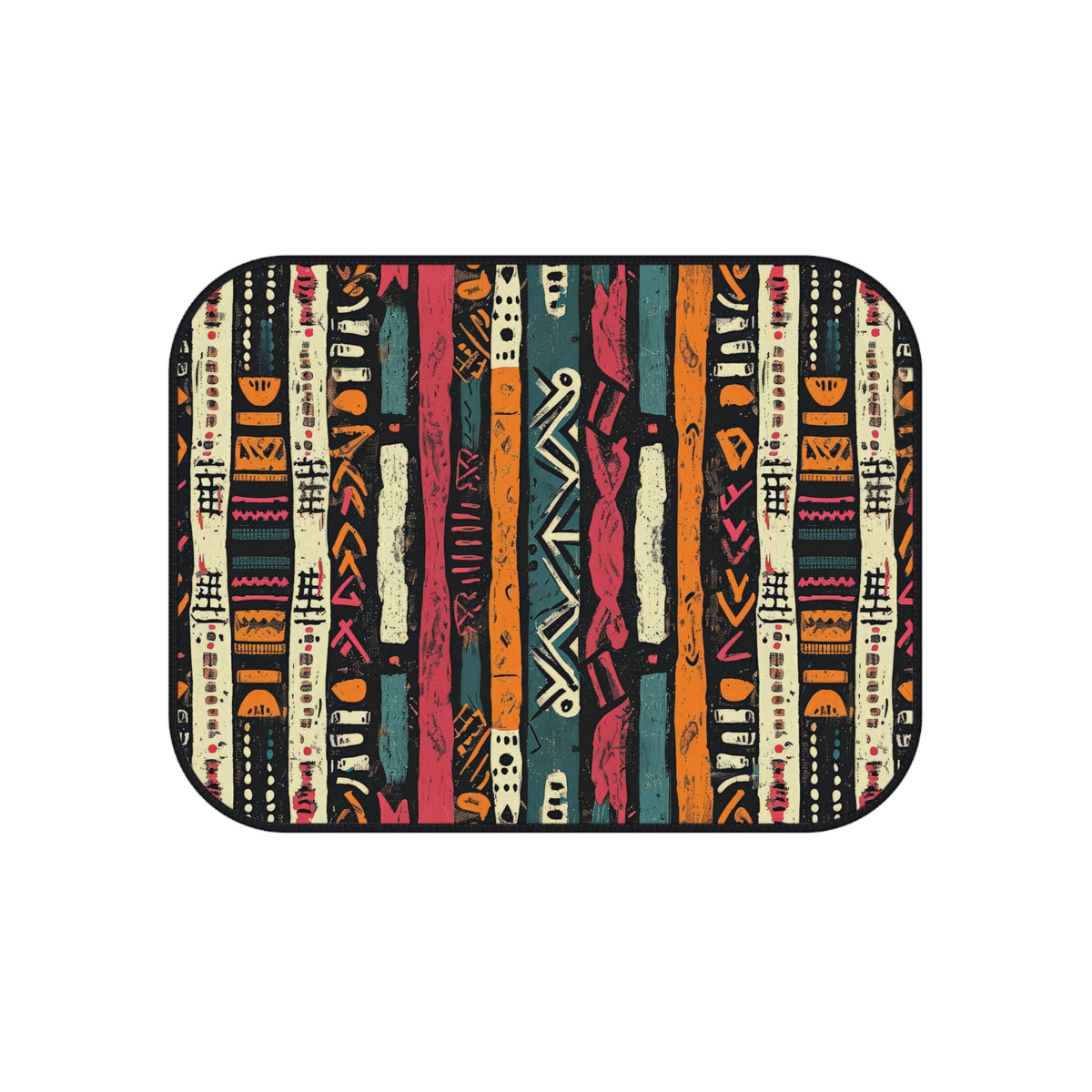 Boho serape stripe car mats, product view 5